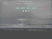 Tablet Screenshot of frankanderson.com